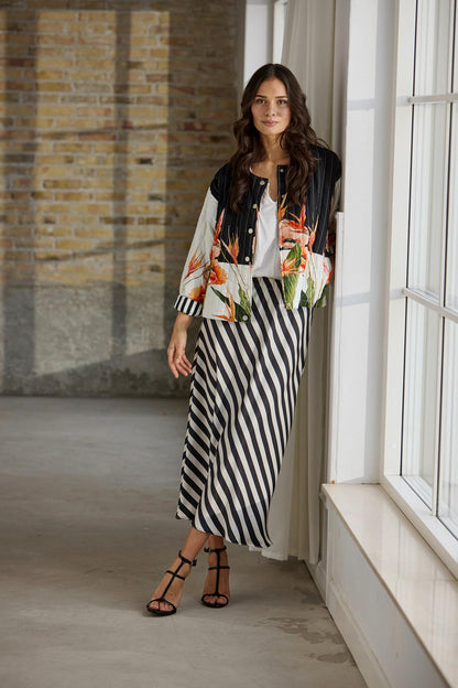 Estella stribet nederdel