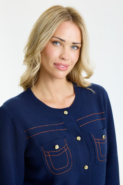 Teo strikcardigan