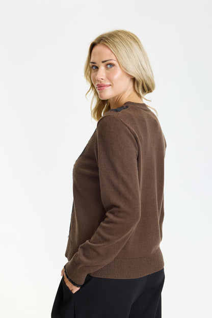 Isa strikcardigan